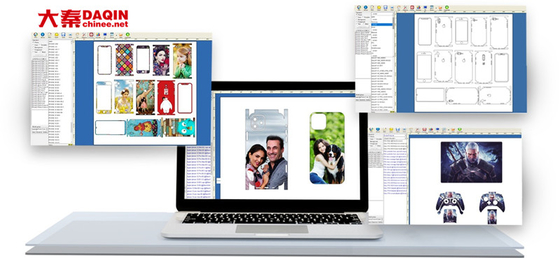 Make Customized Picture Stickers Daqin Cutting Machine For Phone Or Laptop