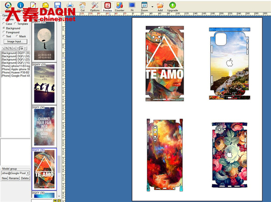 Laminated Sticker Mobile Skin Cutter Printer Machine Software System