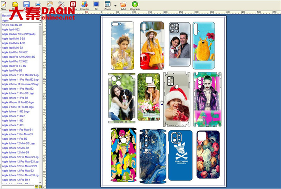 Make Customized Picture Stickers Daqin Cutting Machine For Phone Or Laptop