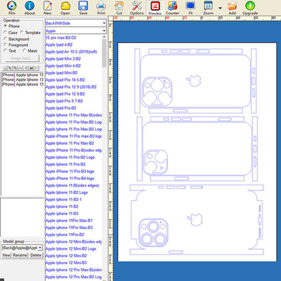 Vinyl Sticker Mobile Skin Cutting Machine Plotter Custom With Skin Design Software