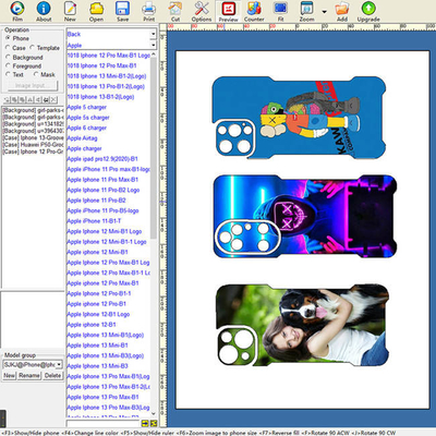 Vinyl Sticker Mobile Skin Cutting Machine Plotter Custom With Skin Design Software