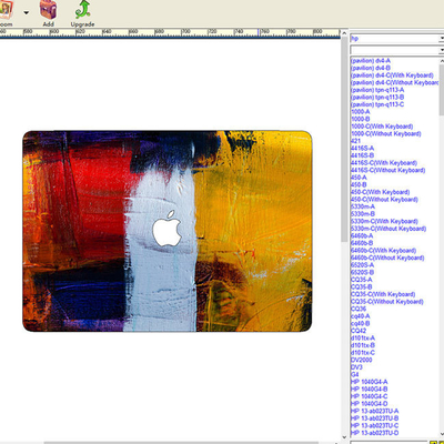 Odm Laptop Skin Making Machine Custom Skin Software And Graph Plotter