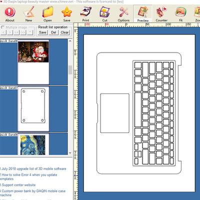 Odm Laptop Skin Making Machine Custom Skin Software And Graph Plotter