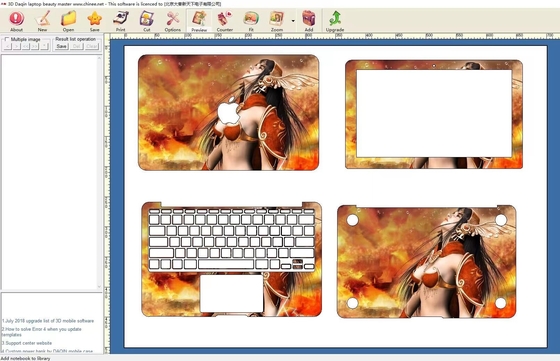 Hp Laptop Cover Mobile Skin Cutter Machine Business Opportunity