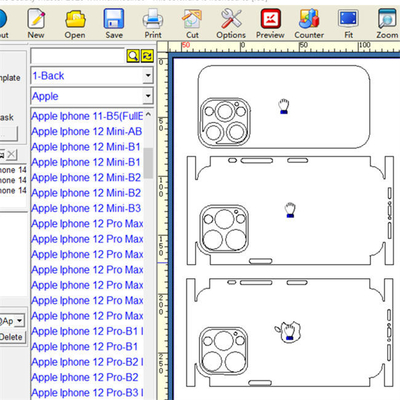 PET Daqin 3d Mobile Skin Cutter With Software And Hardware