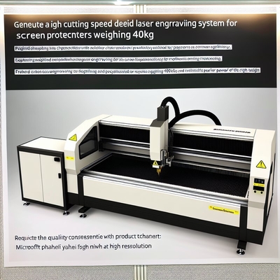High Cutting Speed and Laser Engraving System for Screen Protector 40KG