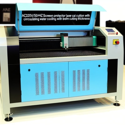 AC220V/50Hz Screen Protector Laser Cutting Machine with Circulating Water Cooling and Bellow 0.5MM Cutting Thickness