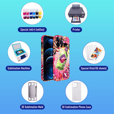 3D Sublimation Machine for Phone Cases Only Equipped with Universal Molds for All Phone Models