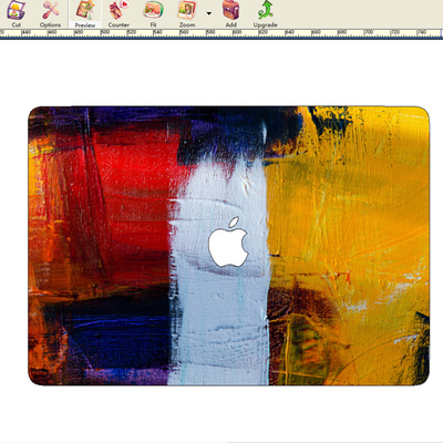 Custom Full Body Laptop Skin Making Machine Vinyl Graphics Cutter Software