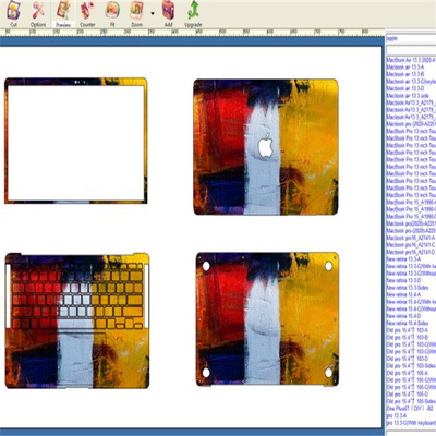 DAQIN Mobile Custom-sized Laptop Skin Software And Machine That Makes Cutsom Vinyl Stickers