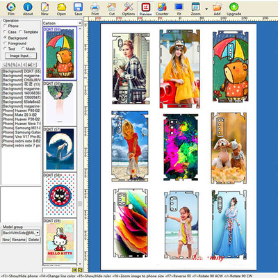 Daqin Vinyl Graphics A3 Skin Cutter Machine In Samsung Vinyl Sticker